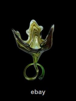 Stunning MCM 8 PC Vintage Murano Glass Vases / Vessels 1940's 1970's