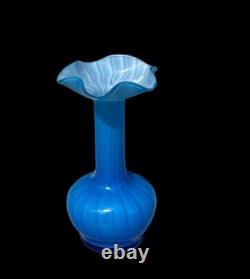 Stunning MCM 8 PC Vintage Murano Glass Vases / Vessels 1940's 1970's