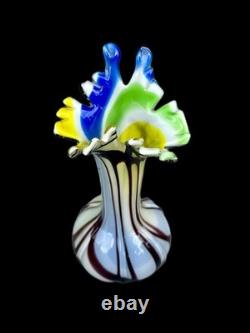 Stunning MCM 8 PC Vintage Murano Glass Vases / Vessels 1940's 1970's