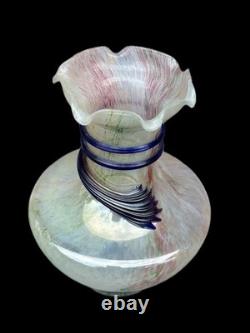 Stunning MCM 8 PC Vintage Murano Glass Vases / Vessels 1940's 1970's