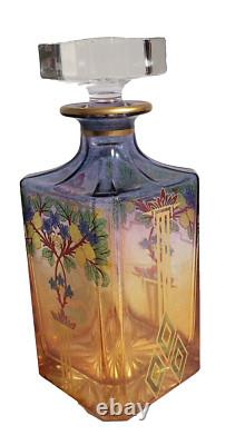Stunning Vintage Italian Murano Glass Whiskey or Brandy Decanter (1987)