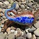 Stunning Vintage Mid Century Murano Art Glass Fish Cobalt