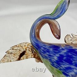 Stunning Vintage Mid Century Murano Art Glass Fish Cobalt