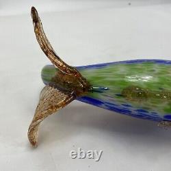 Stunning Vintage Mid Century Murano Art Glass Fish Cobalt