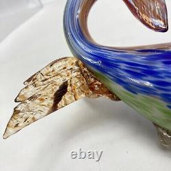 Stunning Vintage Mid Century Murano Art Glass Fish Cobalt