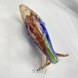 Stunning Vintage Mid Century Murano Art Glass Fish Cobalt