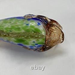 Stunning Vintage Mid Century Murano Art Glass Fish Cobalt