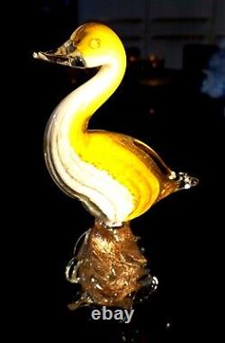 Stunning Vintage Murano Glass Large Duck