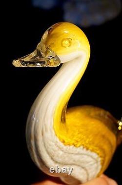Stunning Vintage Murano Glass Large Duck