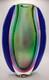 Stunning Vintage Murano Sommerso Italy Beautiful Rainbow Vase Art Glass 8