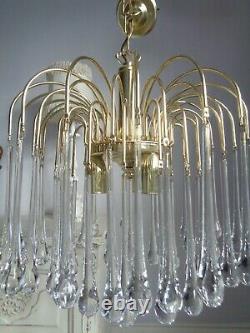 Stunning vintage chandelier Murano glass drops