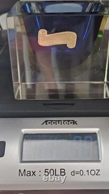 Super Cute Vintage Murano Sommerso Art Glass Ashtray Trinket Dish 3×3×2 Blue