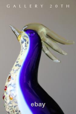 Superb! MID Century Murano Bird Of Paradise Sculpture Vtg Blown Glass 50's 60's