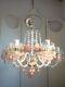 Superb vintage italian murano glass chandelier