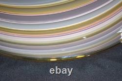 Swirl Murano Glass Pendant Lamp Shade 14.25 Large Rare Vintage