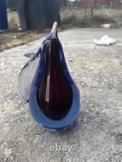 This item is a vintage Murano glass pear paperweight, often designed by artists