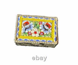 Trio of Vintage Italian Murano Collectible Art Glass Mosaic Pillboxes