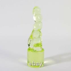 UNIQUE Ermanno Nason glass TOTEM vaseline Murano 1963-72 uranium Cenedese