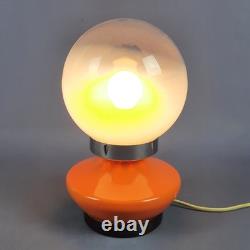 Ufo Table Lamp Space Age Metal And Murano Glass Vintage 70s