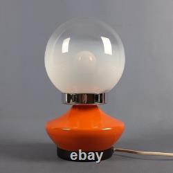 Ufo Table Lamp Space Age Metal And Murano Glass Vintage 70s