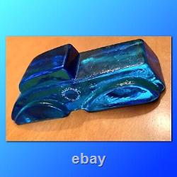 V NASON Italy Murano Glass Cobalt Blue Rolls Royce Car RARE VINTAGE COLLECTABLE