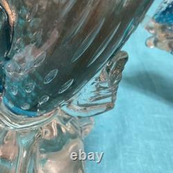 VINTAGE Alfredo Barbini MURANO ART GLASS Two Large FISH SCULPTURES 12