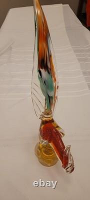 VINTAGE ITALIAN MURANO BLOW GLASS PHEASANT. Turn Of The Century
