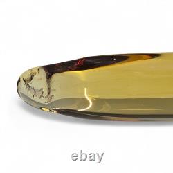 VINTAGE Large 12 Murano Style Clear Amber Glass Apatosaurus Dinosaur RARE