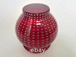 VINTAGE / MID CENTURY 1960's MURANO style GLASS ART VASE / BLOWN glass vase