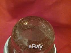 VINTAGE MURANO Art Italy Glass Cone Christmas Tree 8 gold dust