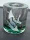VINTAGE MURANO GLASS BLOCK AQUARIUM Mini Vase CENEDESE BARBINI 3.5 X 3.25