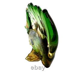 VINTAGE MURANO GLASS FISH SCULPTURE Hand Crafted To Excellence
