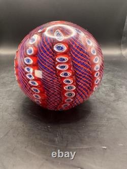 VINTAGE MURANO GLASS PAPERWEIGHT Millefiori