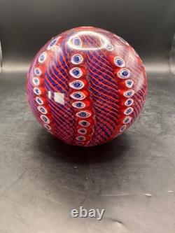 VINTAGE MURANO GLASS PAPERWEIGHT Millefiori
