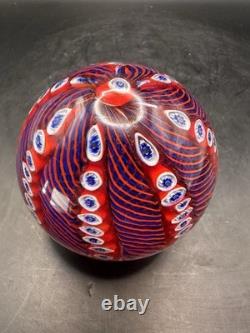 VINTAGE MURANO GLASS PAPERWEIGHT Millefiori
