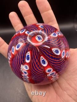 VINTAGE MURANO GLASS PAPERWEIGHT Millefiori