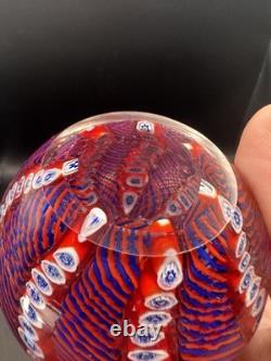 VINTAGE MURANO GLASS PAPERWEIGHT Millefiori