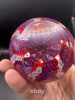 VINTAGE MURANO GLASS PAPERWEIGHT Millefiori
