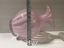 VINTAGE MURANO GLASS PINk SWIRL DECANTER ITALIAN 16 Oz