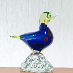 VINTAGE MURANO GLASS SALVIATI Bird OrnamentI ITALY Rare Used From Japan
