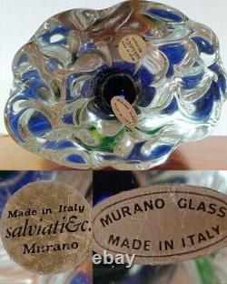 VINTAGE MURANO GLASS SALVIATI Bird OrnamentI ITALY Rare Used From Japan