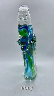 VINTAGE Murano GLASS ELEPHANT FIGURINE PAPERWEIGHT. Over 9