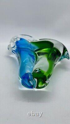 VINTAGE Murano GLASS ELEPHANT FIGURINE PAPERWEIGHT. Over 9