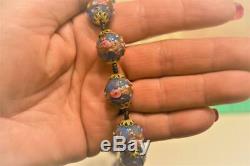 VINTAGE VENETIAN MURANO GLASS WEDDING CAKE NECKLACE with RARE MATCHING EARRINGS