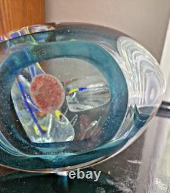 VINTAGE Venetian Art Glass, 1989 Signed Sailboat, Murano Glass Boat, 8.8 lbs