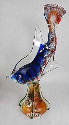 VTG 11 MURANO Art Glass Pedestal Fish JI Co. Venetian Glass Italy Near Mint