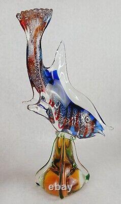 VTG 11 MURANO Art Glass Pedestal Fish JI Co. Venetian Glass Italy Near Mint