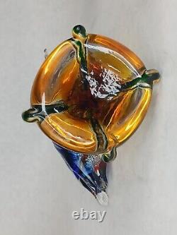 VTG 11 MURANO Art Glass Pedestal Fish JI Co. Venetian Glass Italy Near Mint