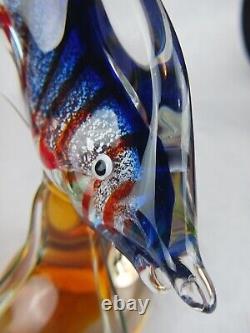 VTG 11 MURANO Art Glass Pedestal Fish JI Co. Venetian Glass Italy Near Mint