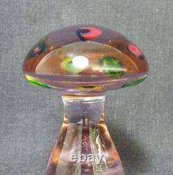 VTG 1960s MURANO Art Glass Mushroom with Murrines ITALY Antonio Da Ros Cenedese